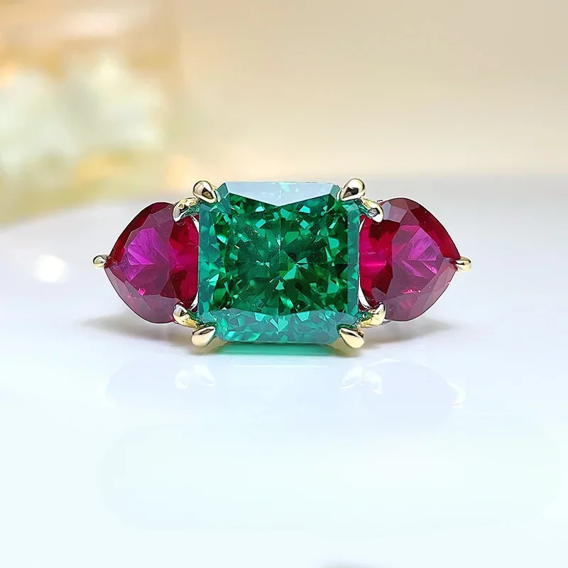 Love Princess Square Ring Female 925 Sterling Silver Inlaid New Vintage Fashion Wedding
Love Princess Square Ring Female 925 Sterling Silver Inlaid New Vintage Fashion Wedding