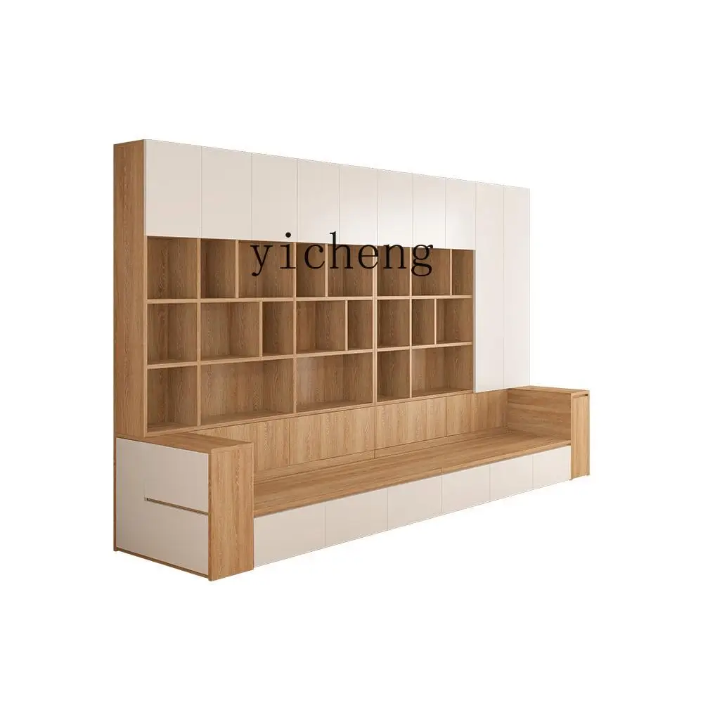 ZC sofa bookcase integrated living room full wall bookcase combination multi-functional home with card seat bookshelf locker
ZC sofa bookcase integrated living room full wall bookcase combination multi-functional home with card seat bookshelf locker