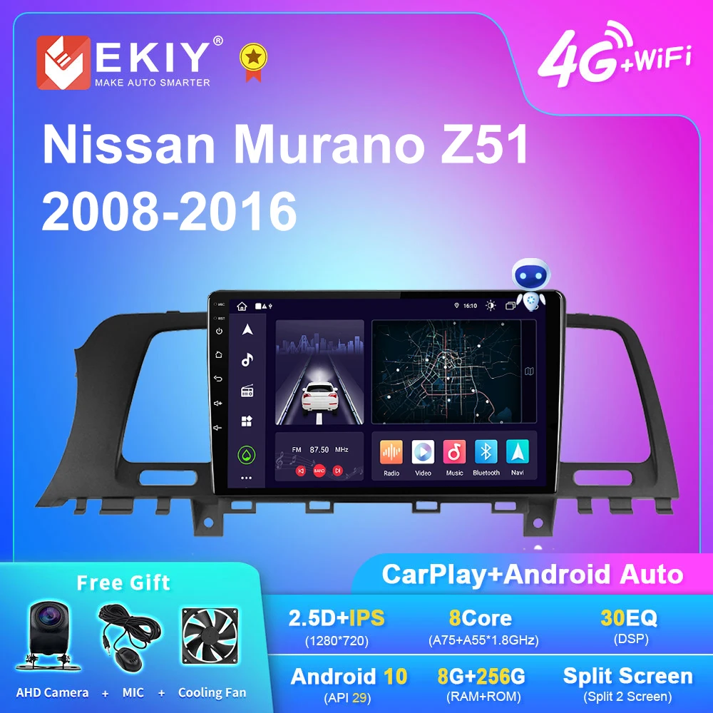 Автомагнитола EKIY X7 Android 10 для Nissan Murano Z51 2008-2016 головное устройство мультимедийный плеер для Carplay автонавигация стерео 2Din
Автомагнитола EKIY X7 Android 10 для Nissan Murano Z51 2008-2016 головное устройство мультимедийный плеер для Carplay автонавигация стерео 2Din
