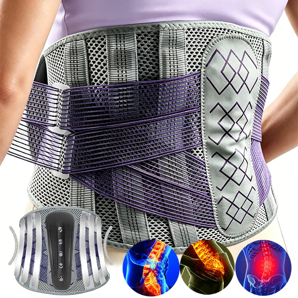 9 Stays Back Brace Ergonomic Lumbar Support Belt, Breathable Adjustable Waist Belt for Men Women Sports, Gym, Office Daily Wear
9 Stays Back Brace Ergonomic Lumbar Support Belt, Breathable Adjustable Waist Belt for Men Women Sports, Gym, Office Daily Wear