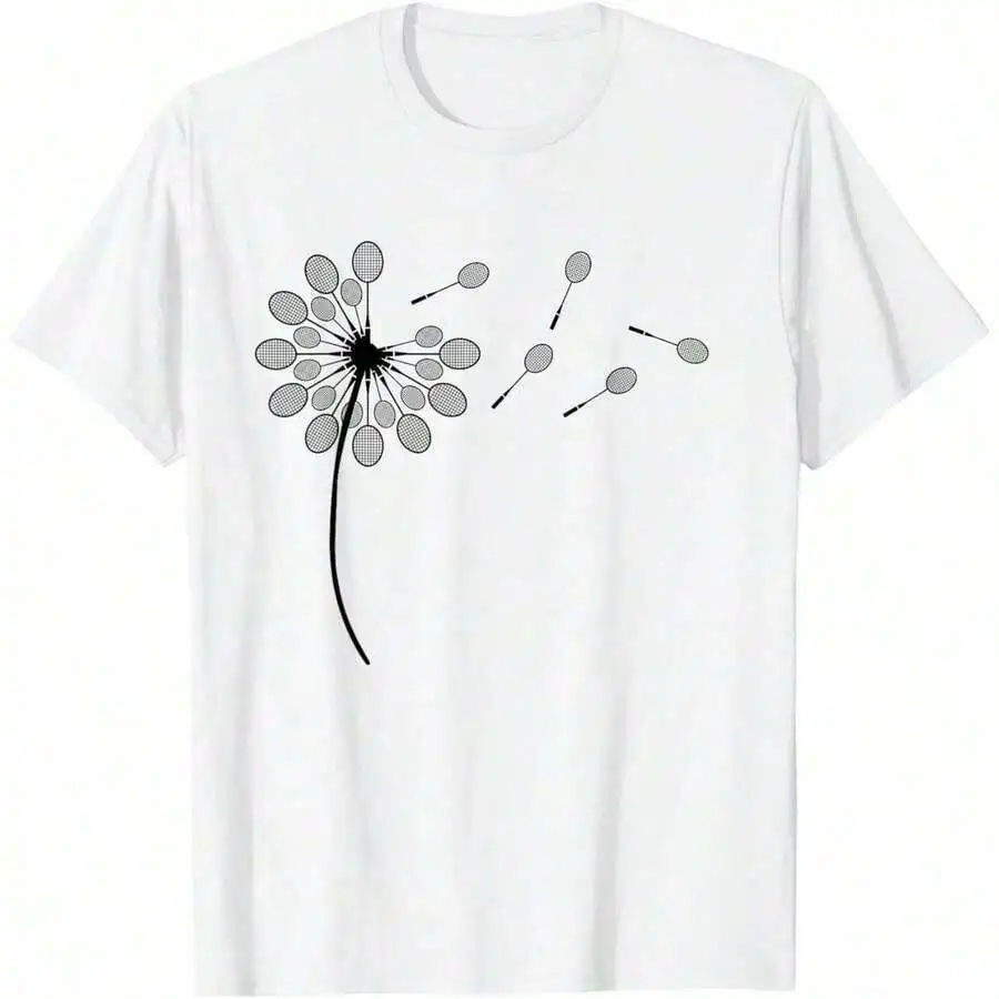 Dandelion Tennis Racket Print T-Shirt For Women Casual Vintage Style
Dandelion Tennis Racket Print T-Shirt For Women Casual Vintage Style
