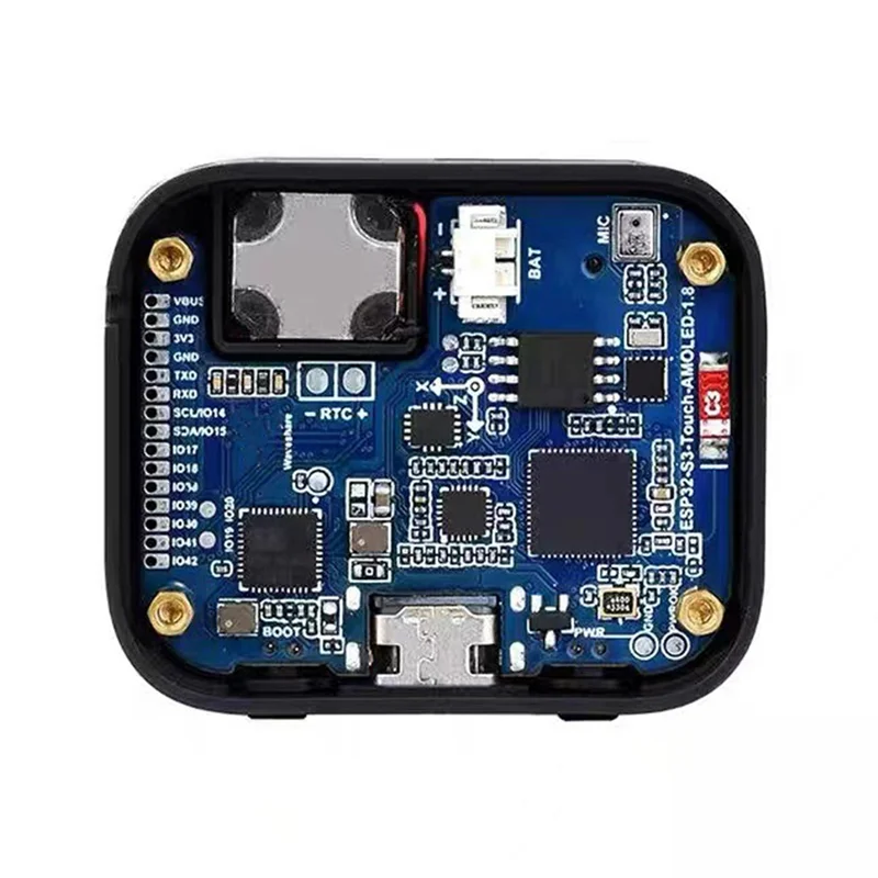 Плата разработки ESP32 S3, 1,8-дюймовый AMOLED-дисплей, сенсорный экран QMI8658/MIC/Audio LVGL, голосовые программируемые часы с искусственным интеллектом
Плата разработки ESP32 S3, 1,8-дюймовый AMOLED-дисплей, сенсорный экран QMI8658/MIC/Audio LVGL, голосовые программируемые часы с искусственным интеллектом