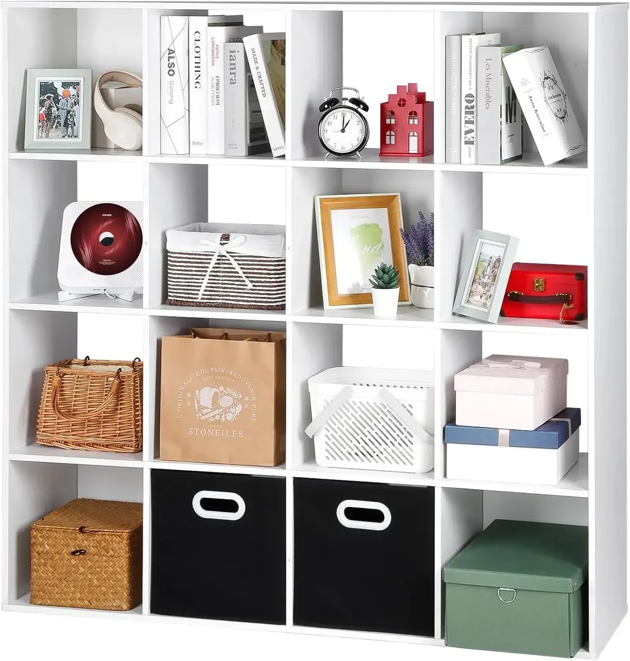 Bestseller16 Cube Storage Organizer, Toy Storage Shelf, White Wooden Organizer Bookcase Fits 11“x11”x11“
Bestseller16 Cube Storage Organizer, Toy Storage Shelf, White Wooden Organizer Bookcase Fits 11“x11”x11“