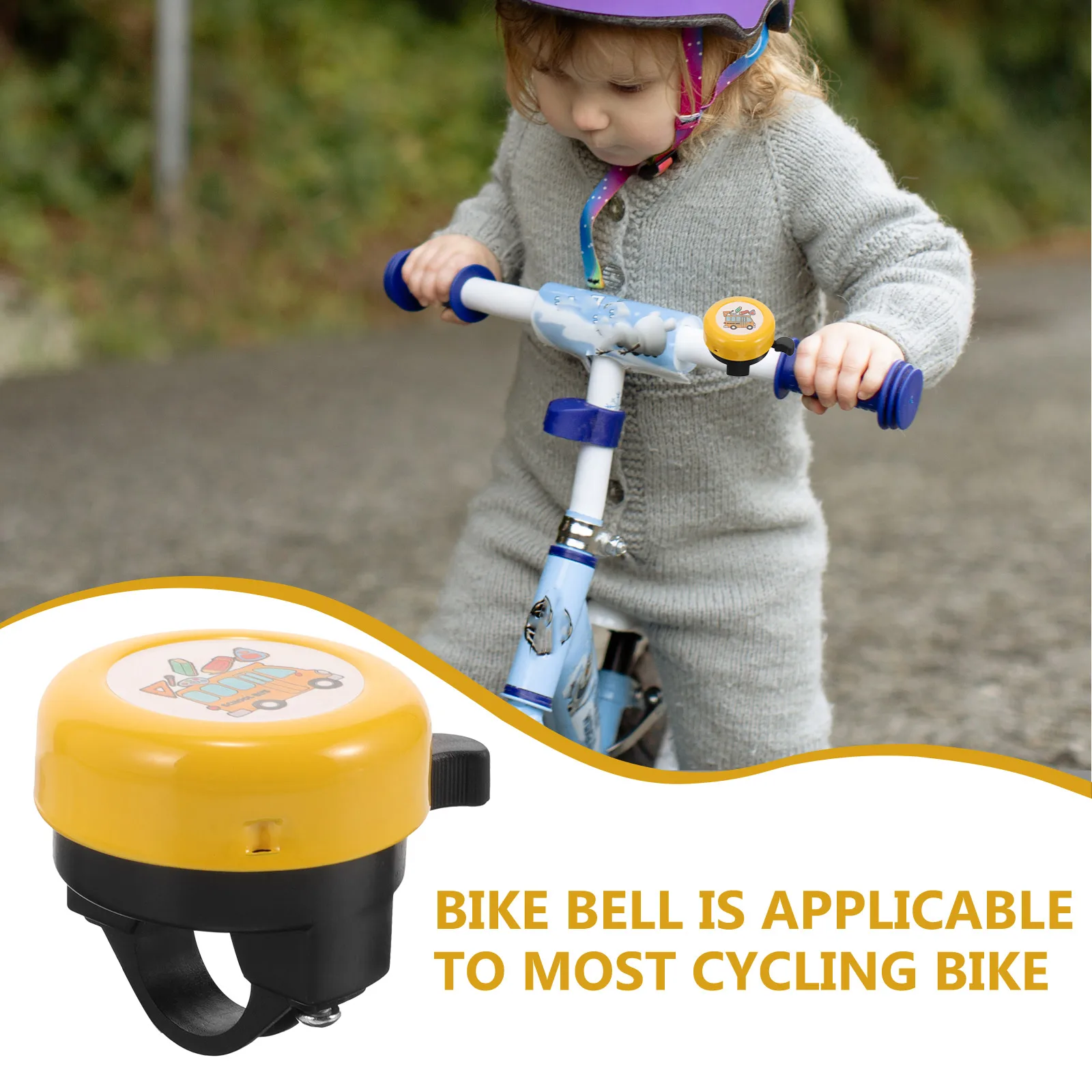 Cute Bike Bell for Children Yellow Plastic 22mm Diameter Cartoon Design Loud Sound Bicycle Accessories Kid Bike Bell
Cute Bike Bell for Children Yellow Plastic 22mm Diameter Cartoon Design Loud Sound Bicycle Accessories Kid Bike Bell