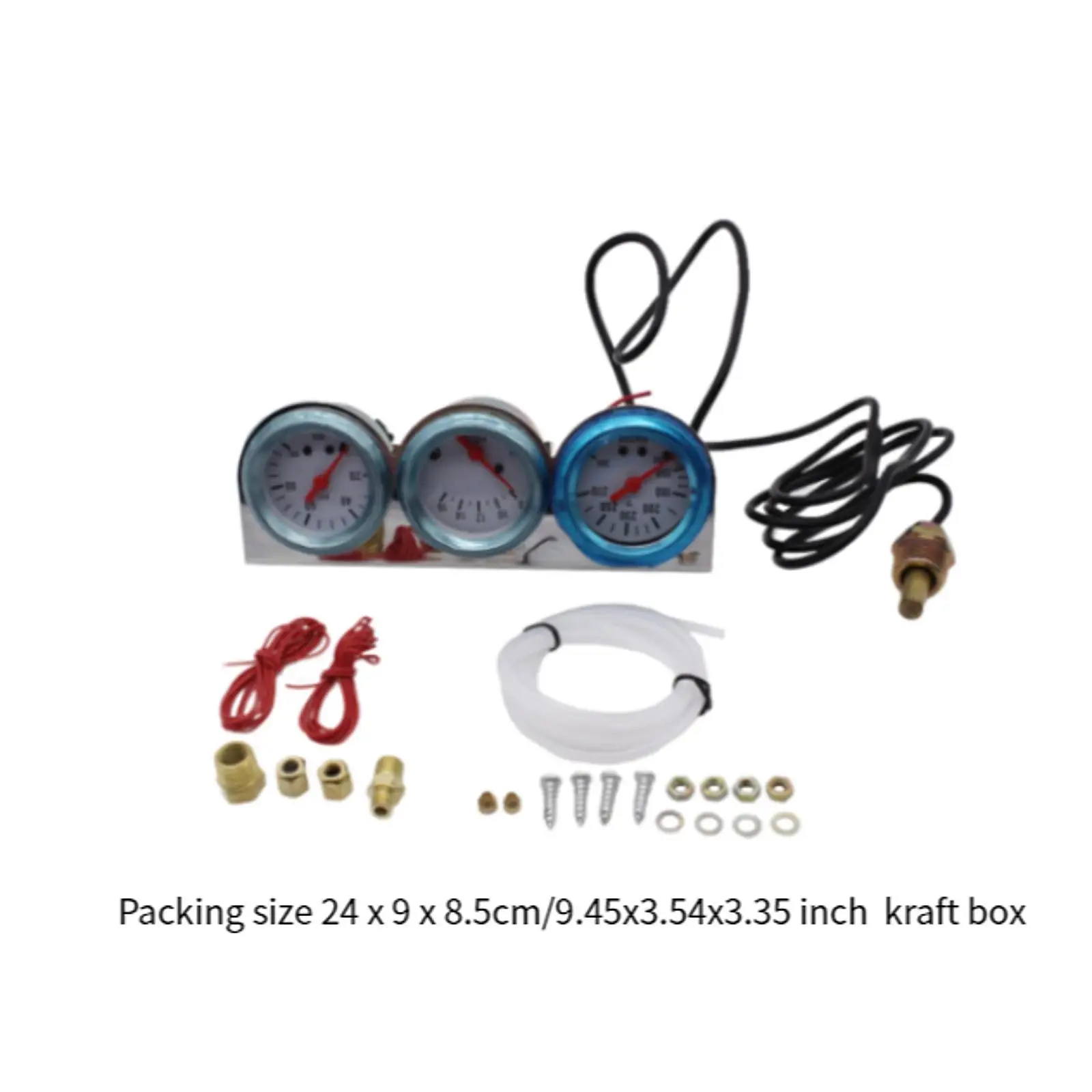 3 in 1 Car Triple Gauge Voltmeter Meter 2'' Replacement Easy to Install Spare Parts for 12V Vehicles Water Temp Gauge
3 in 1 Car Triple Gauge Voltmeter Meter 2'' Replacement Easy to Install Spare Parts for 12V Vehicles Water Temp Gauge
