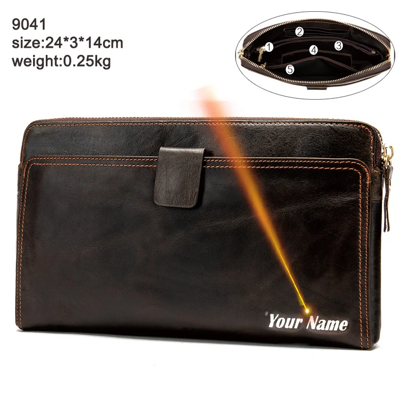 Men's Wallet Genuine Leather Clutch Bag Purse for Credit Card Phone s Passport Coin Purses
Men's Wallet Genuine Leather Clutch Bag Purse for Credit Card Phone s Passport Coin Purses