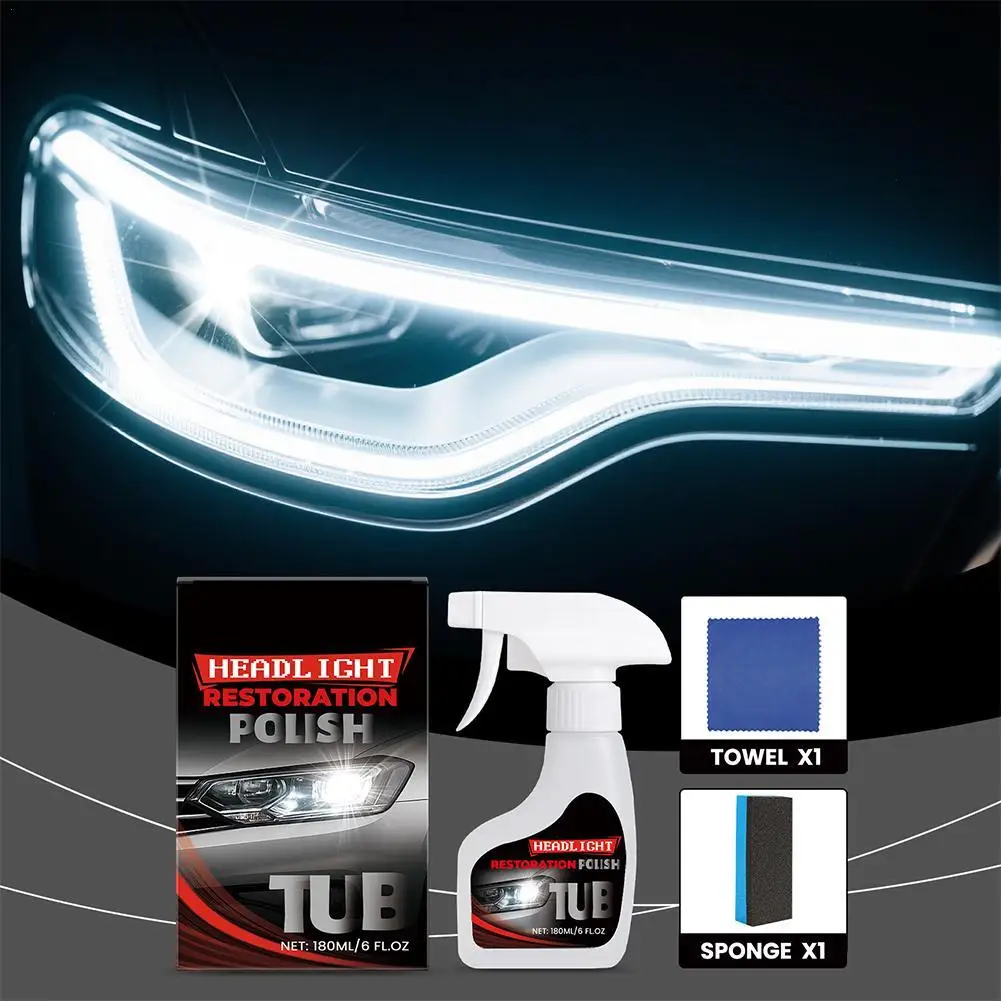 180ml Car Headlight Restoration Polishing Kits Headlamp Scratch Remover Cleaning Paste Remove Oxidation Headlight Polish Liquid
180ml Car Headlight Restoration Polishing Kits Headlamp Scratch Remover Cleaning Paste Remove Oxidation Headlight Polish Liquid