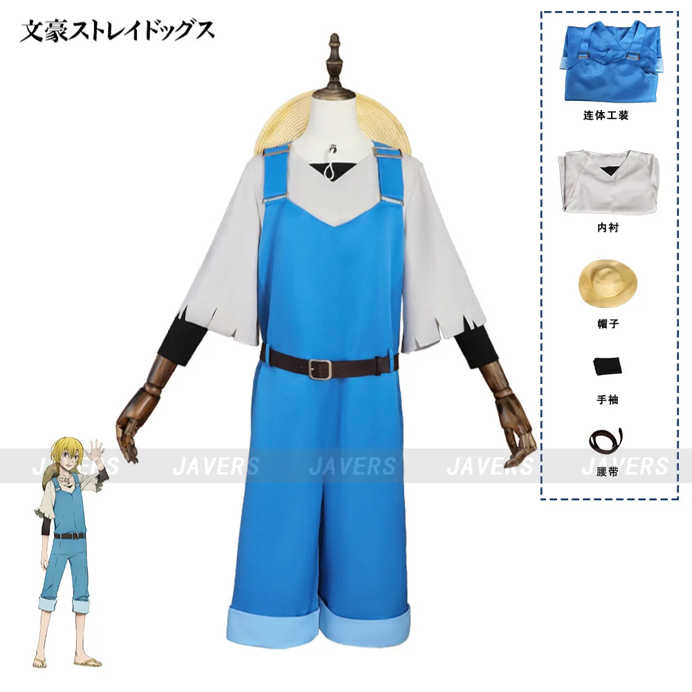 Anime Bungo Stray Dogs Miyazawa Kenji Cosplay Costume Blue Rompers Tops Uniform Set Man Woman Halloween Carnival Party Suit
Anime Bungo Stray Dogs Miyazawa Kenji Cosplay Costume Blue Rompers Tops Uniform Set Man Woman Halloween Carnival Party Suit
