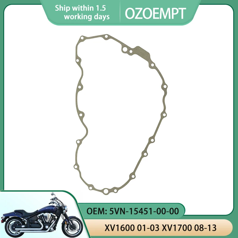 Прокладка для ремонта цилиндра двигателя OZOEMPT, подходит для YAMAHA XV1600 01-03 XV1700 08-13 OEM: 5VN-15451-00-00
Прокладка для ремонта цилиндра двигателя OZOEMPT, подходит для YAMAHA XV1600 01-03 XV1700 08-13 OEM: 5VN-15451-00-00