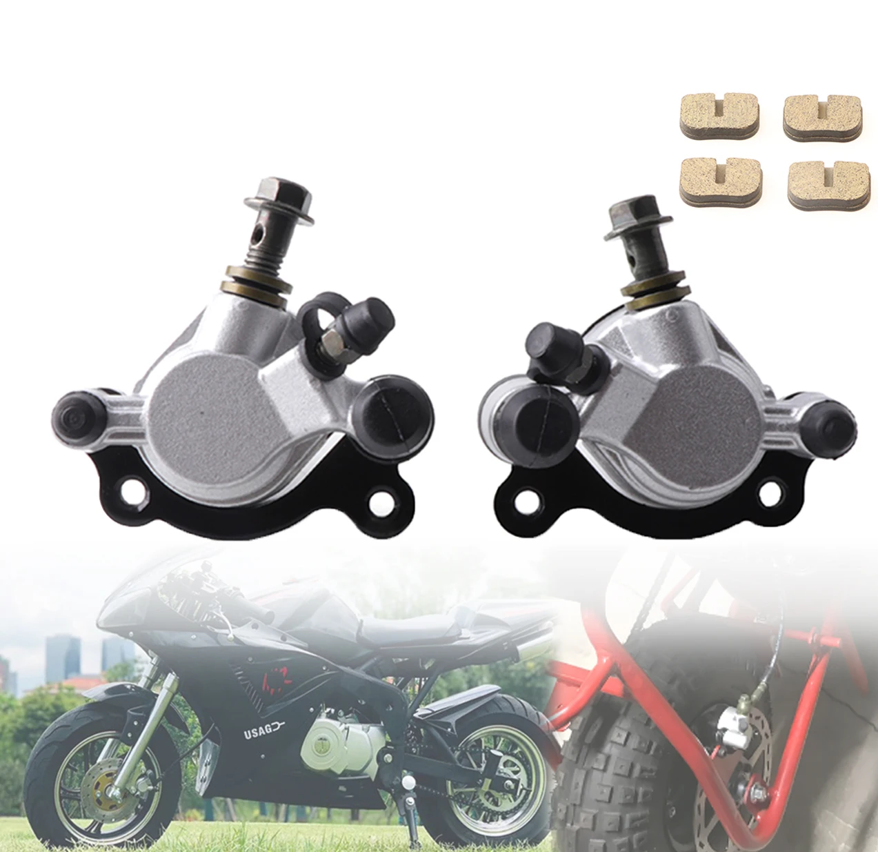 Brake Caliper Motorcycle Hydraulic Brake Calipers 43cc 47cc 49cc 97cc Pitbike Scooter Moped Dirt Bike Mini Moto Pocket Bike
Brake Caliper Motorcycle Hydraulic Brake Calipers 43cc 47cc 49cc 97cc Pitbike Scooter Moped Dirt Bike Mini Moto Pocket Bike