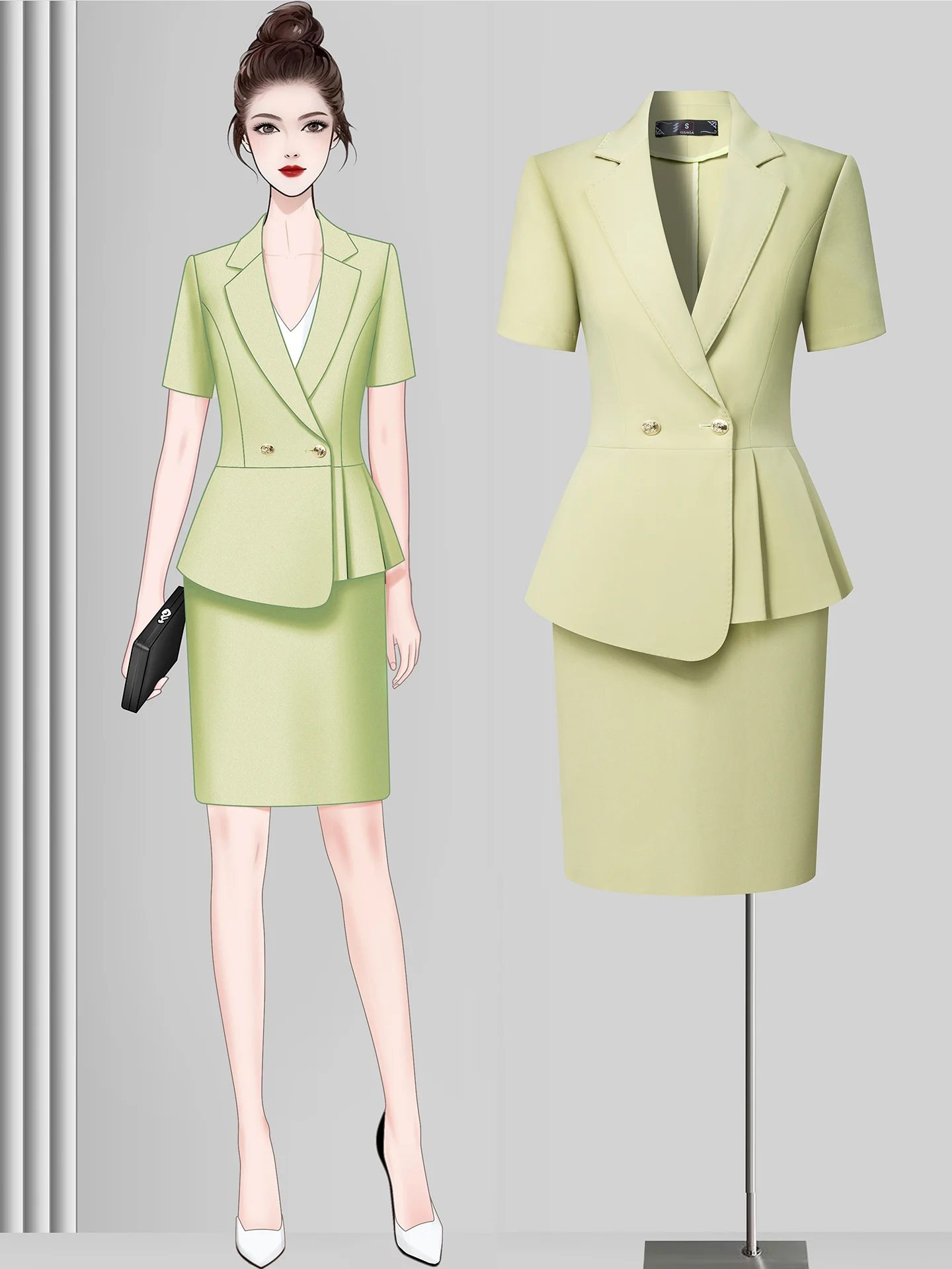 Professional Women's Suit Set Spring 2026 New Arrival Beauty Salon Front Desk Reception Workwear Clothing Short Sleeve
Professional Women's Suit Set Spring 2026 New Arrival Beauty Salon Front Desk Reception Workwear Clothing Short Sleeve