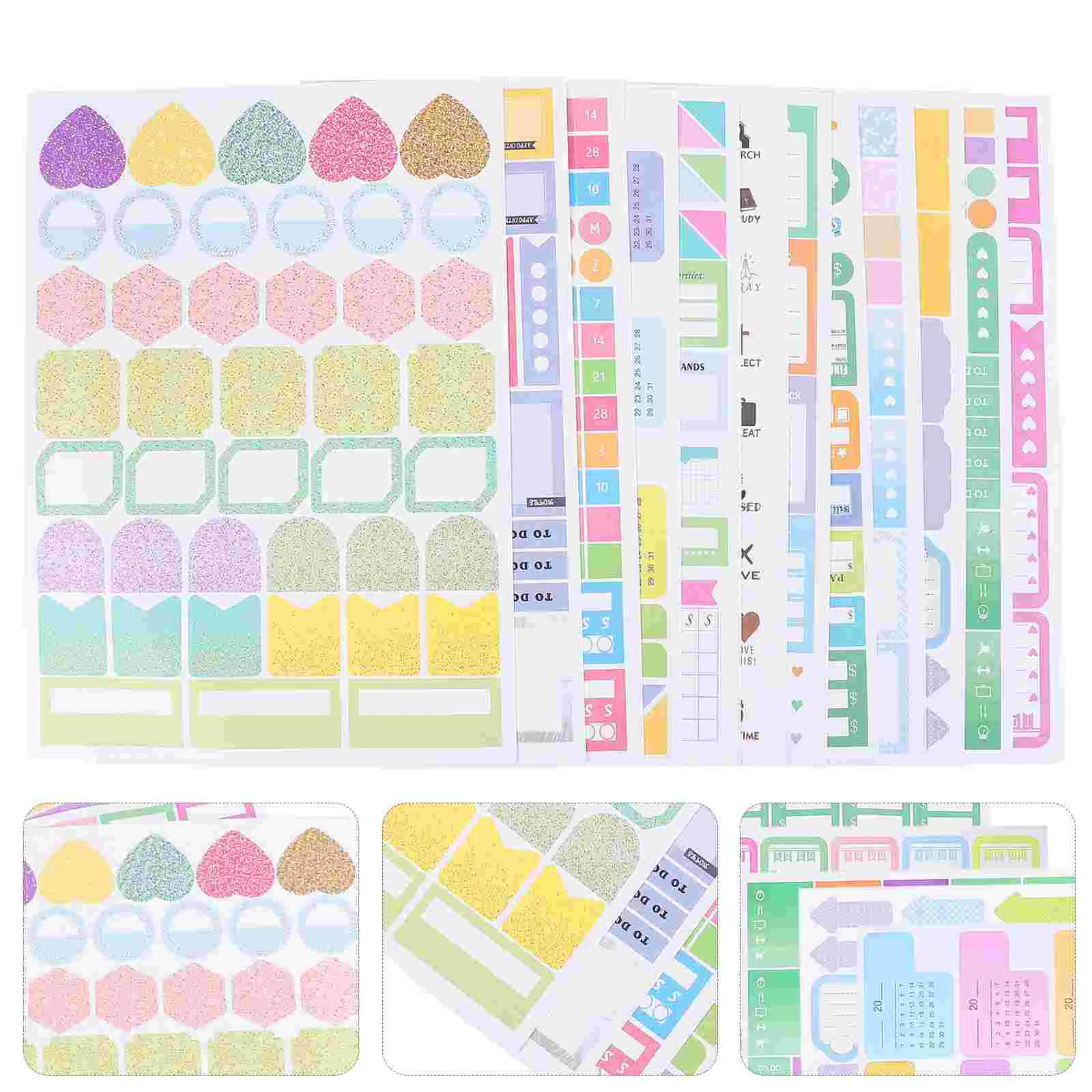 12 Sheets Planner Stickers Self Adhesive Journaling Supplies Scrapbook Accessories Daily Planner Creative Project Ideas
12 Sheets Planner Stickers Self Adhesive Journaling Supplies Scrapbook Accessories Daily Planner Creative Project Ideas