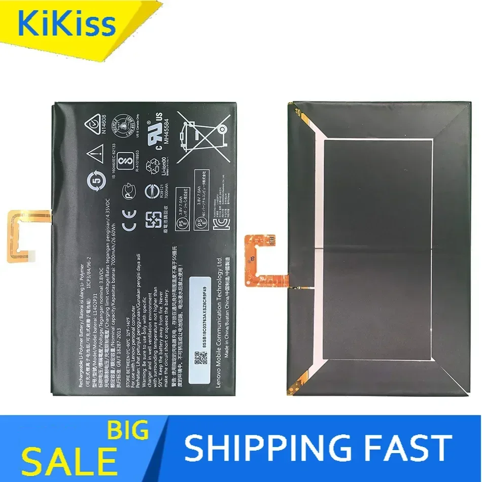 7000 мАч L14D2P31 аккумулятор для Lenovo Tab 2 A7600-F A10-70F Tab2 A10-70 A10-70L сменный литий-ионный аккумулятор + номер отслеживания
7000 мАч L14D2P31 аккумулятор для Lenovo Tab 2 A7600-F A10-70F Tab2 A10-70 A10-70L сменный литий-ионный аккумулятор + номер отслеживания