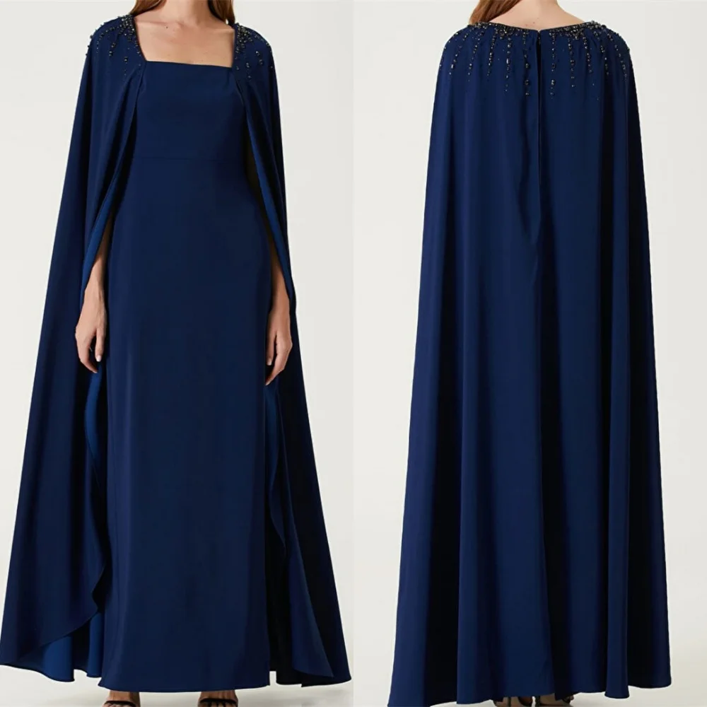 Customized High Quality Blue Satin Evening Dress Exquisite Square Collar Shawl Sleeveless Zipper Back Bespoke Occasion
Customized High Quality Blue Satin Evening Dress Exquisite Square Collar Shawl Sleeveless Zipper Back Bespoke Occasion