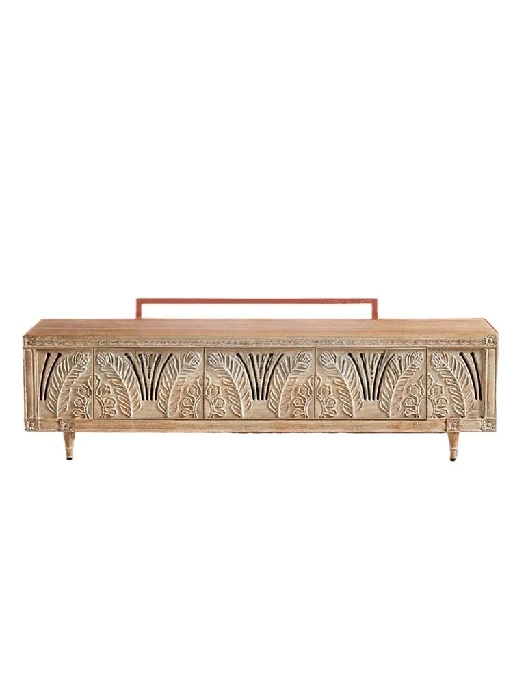 All solid wood carved coffee table, American retro homestay tea table, log antique antique, decorated coffee table
All solid wood carved coffee table, American retro homestay tea table, log antique antique, decorated coffee table