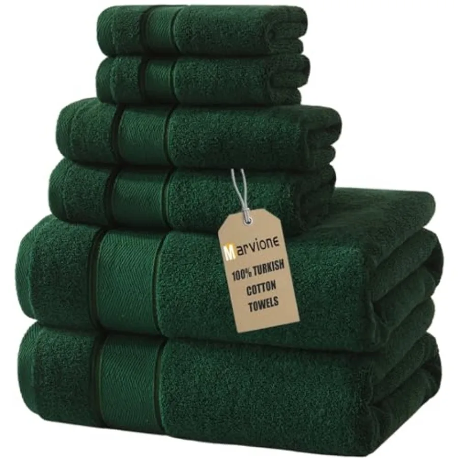 Bath Towels Set 6 Pcs, 100% Turkish Cotton Highly Absorbent and Soft Towels for Bathroom 2 Bath Towels 2 Hand Towels 2 Washclot
Bath Towels Set 6 Pcs, 100% Turkish Cotton Highly Absorbent and Soft Towels for Bathroom 2 Bath Towels 2 Hand Towels 2 Washclot