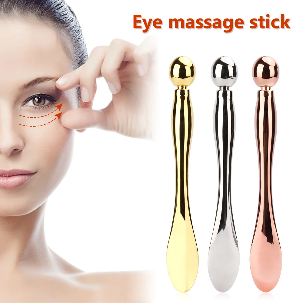 Eye Beauty Devices Face Massage Stick Edema removal Anti-Wrinkle Metal Facial & Eye Cream Applicator Face Eye Care Tools
Eye Beauty Devices Face Massage Stick Edema removal Anti-Wrinkle Metal Facial & Eye Cream Applicator Face Eye Care Tools