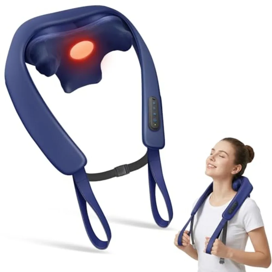 Cordless Neck Massager with Heat for Pain Relief Deep Tissue 3 Modes 2 Intensity 2 Heat Daily Comfort for Desk Workers At-Home
Cordless Neck Massager with Heat for Pain Relief Deep Tissue 3 Modes 2 Intensity 2 Heat Daily Comfort for Desk Workers At-Home