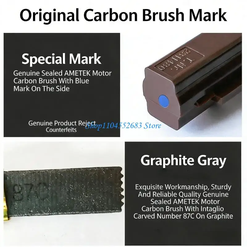 Y6GD Premium Carbon Brushes For Vacuum Cleaner Machines Includes Brush Holders
Y6GD Premium Carbon Brushes For Vacuum Cleaner Machines Includes Brush Holders