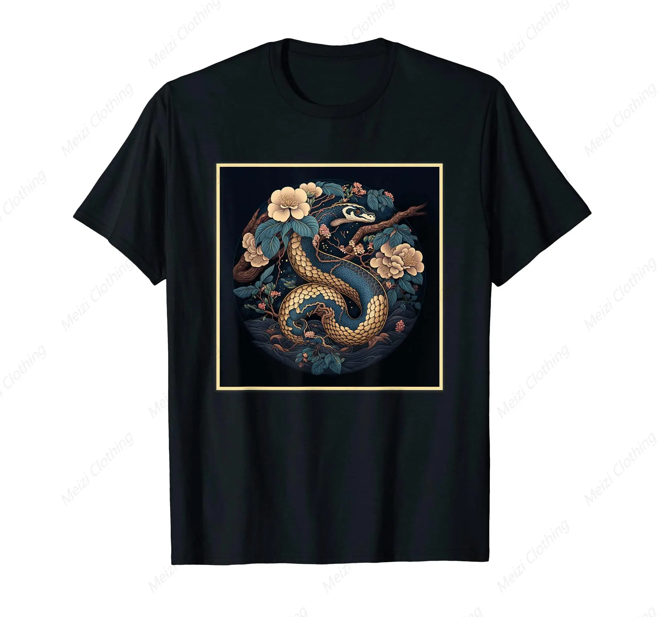 Surrealist Japanese Painting Ball Python Printed T-shirt Fashion Cool Art Shirt Cotton Breathable Short Sleeve
Surrealist Japanese Painting Ball Python Printed T-shirt Fashion Cool Art Shirt Cotton Breathable Short Sleeve