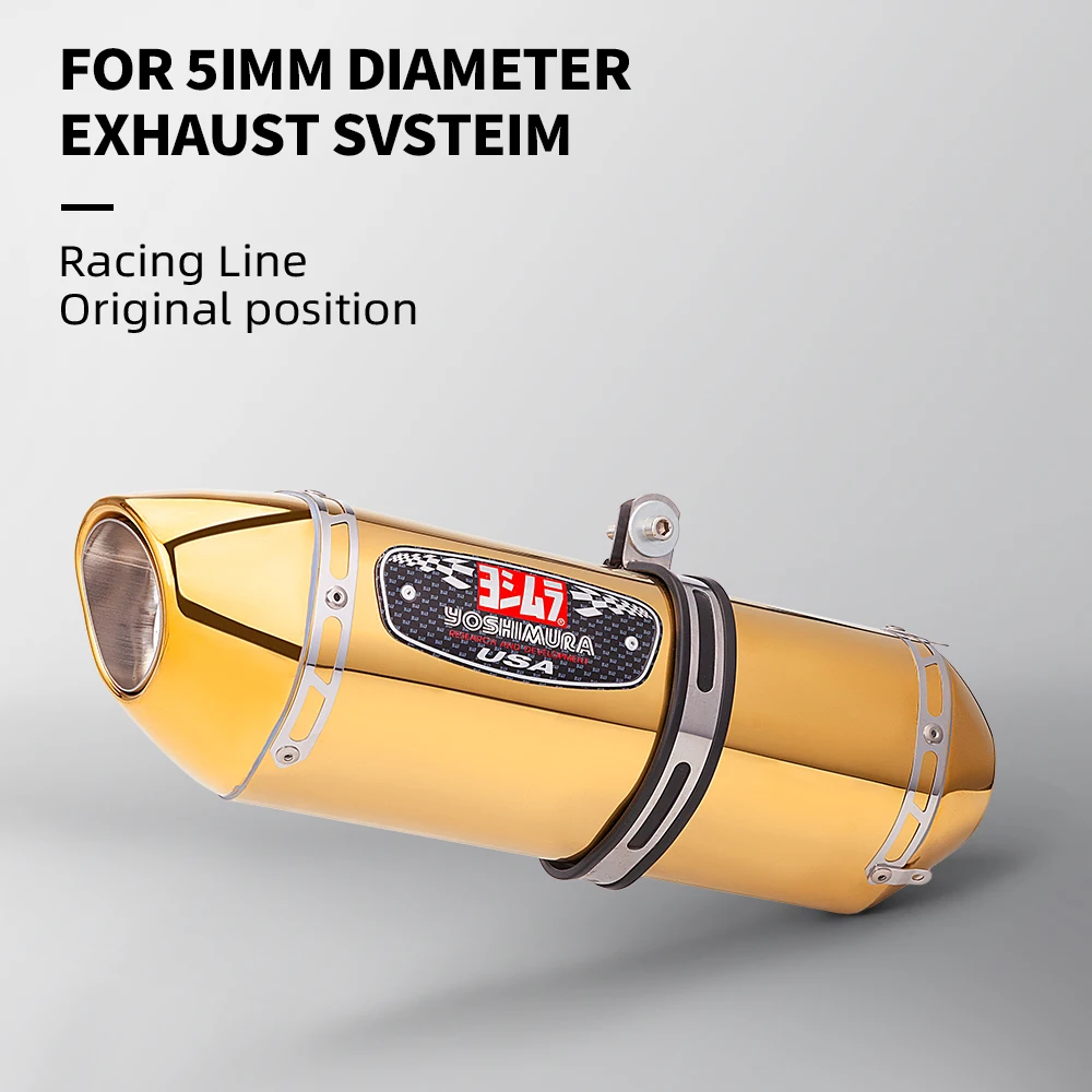 Motorcycle exhaust golden muffler 36-51mm General Z900GSXR100SV650R6 R3 ZX6R ZX10 MT07
Motorcycle exhaust golden muffler 36-51mm General Z900GSXR100SV650R6 R3 ZX6R ZX10 MT07