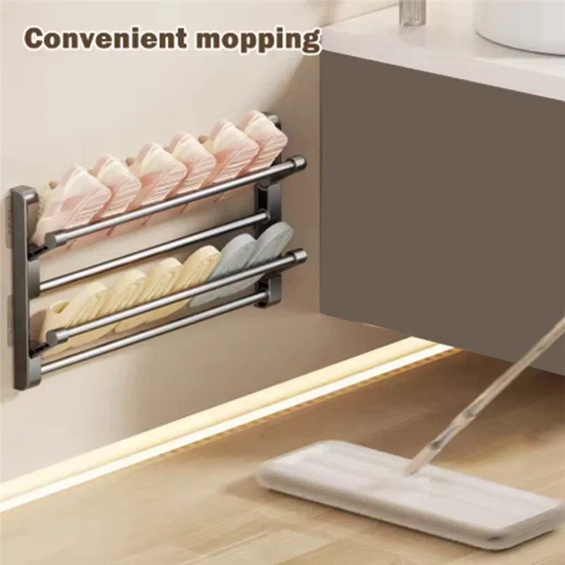 【A87T】Складная полка для хранения, настенная полка для тапочек в ванной комнате, неперфорированная двухслойная полка для вешалок для обуви
【A87T】Складная полка для хранения, настенная полка для тапочек в ванной комнате, неперфорированная двухслойная полка для вешалок для обуви