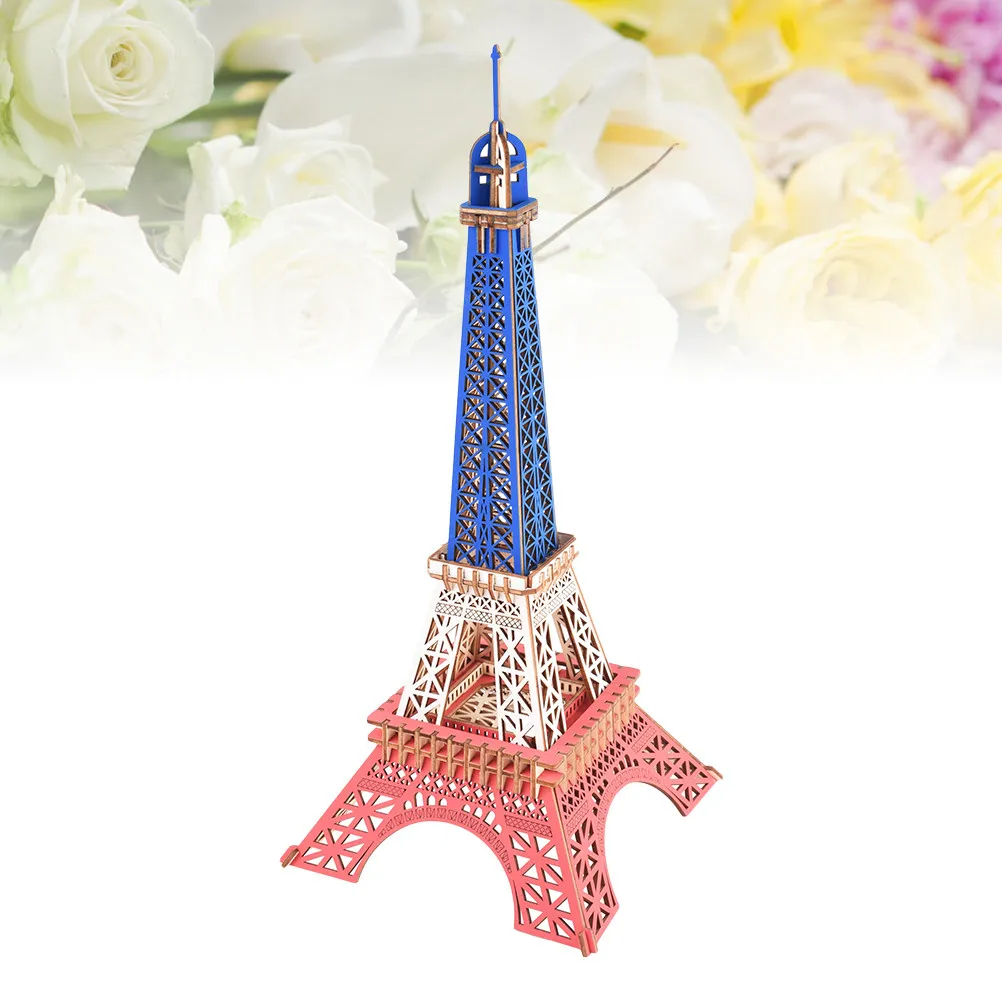 Tricolor Eiffel Tower 3D Wooden Puzzle Educational DIY Children Gift Concentration Creativity Development Wooden Puzzles Toys
Tricolor Eiffel Tower 3D Wooden Puzzle Educational DIY Children Gift Concentration Creativity Development Wooden Puzzles Toys