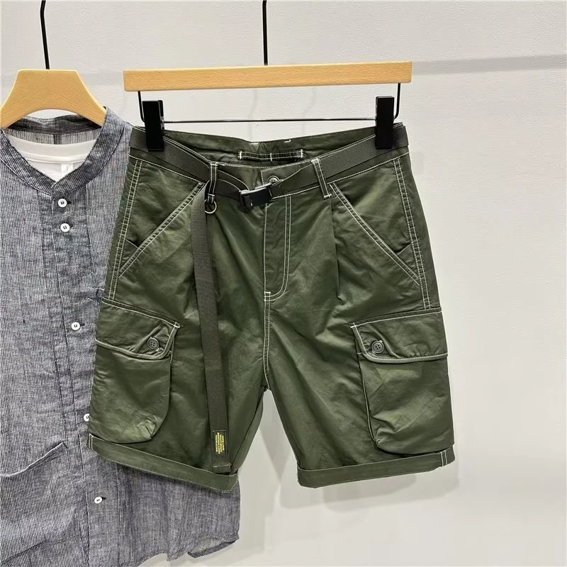 Summer Textured Men's Outdoor Daily Cargo Casual Shorts, Japanese Style Solid Color Washed Versatile Slim Fit Knee Length Shorts
Summer Textured Men's Outdoor Daily Cargo Casual Shorts, Japanese Style Solid Color Washed Versatile Slim Fit Knee Length Shorts