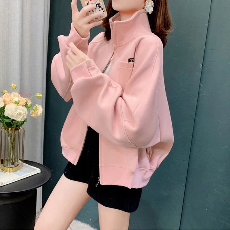 Spring And Autumn New Korean Style Fashionable Thin Short Sweatshirt Cardigan Jacket For Women
Spring And Autumn New Korean Style Fashionable Thin Short Sweatshirt Cardigan Jacket For Women