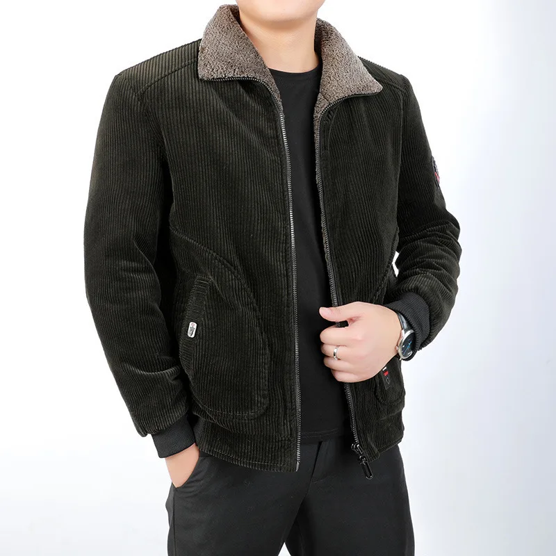 Jackets for Men Clothing Male Thermal Windbreaker Fur Collar Fleece Thick Parkas Winter Warm Corduroy Jacket Outdoor Down Coats
Jackets for Men Clothing Male Thermal Windbreaker Fur Collar Fleece Thick Parkas Winter Warm Corduroy Jacket Outdoor Down Coats