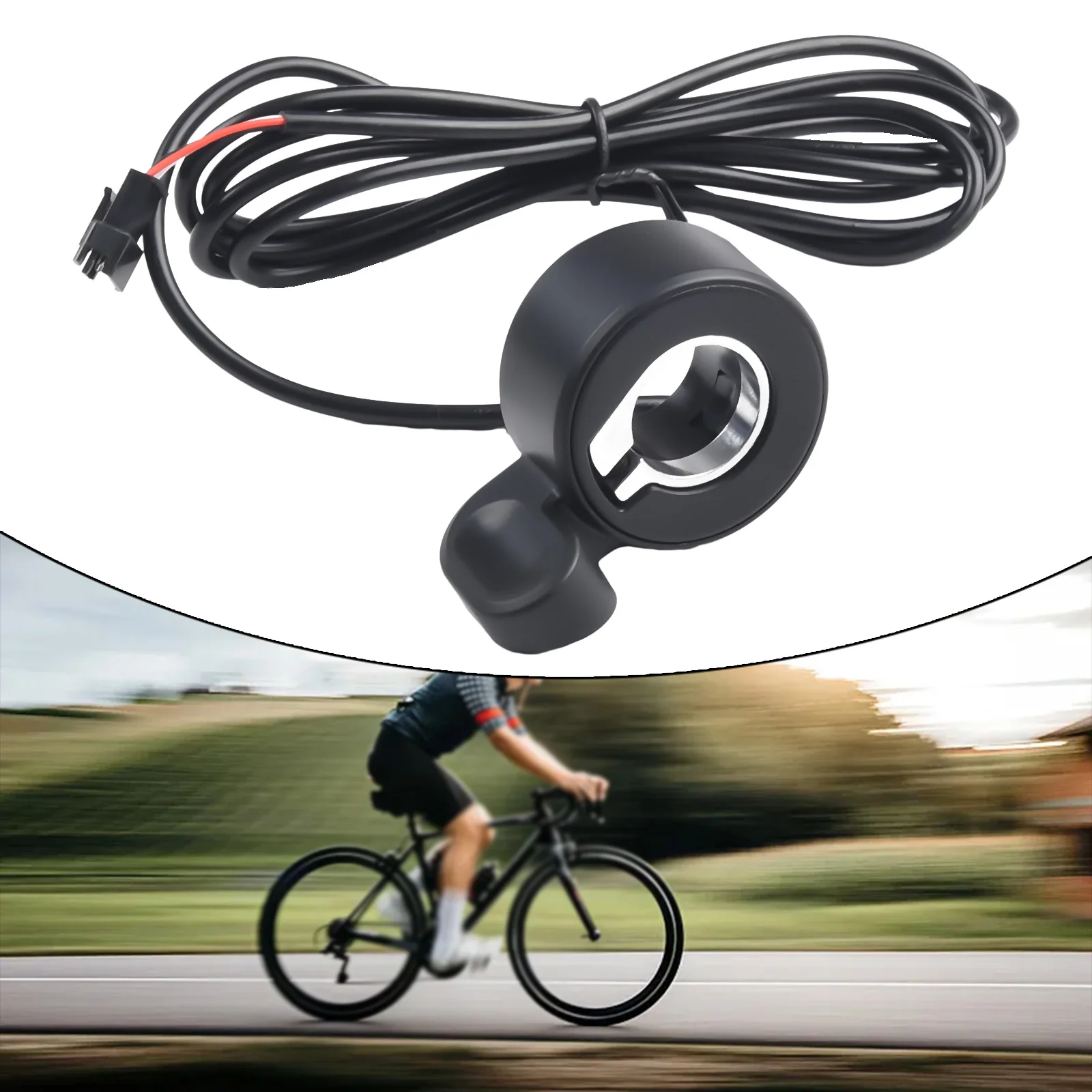 3-контактный дроссель SM для большого пальца электрического велосипеда с кабелем 1760 мм, эргономичная нескользящая конструкция, подходит для применения от 12 до 72 В 
3-контактный дроссель SM для большого пальца электрического велосипеда с кабелем 1760 мм, эргономичная нескользящая конструкция, подходит для применения от 12 до 72 В