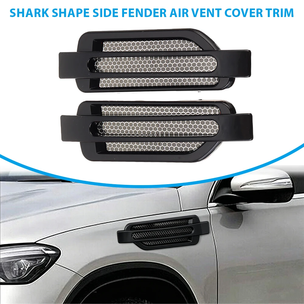 2 pcs Universal Car Side Fender Air Vent Cover Trims Fenders Decorative Trim For most cars SUVs pickups vans
2 pcs Universal Car Side Fender Air Vent Cover Trims Fenders Decorative Trim For most cars SUVs pickups vans