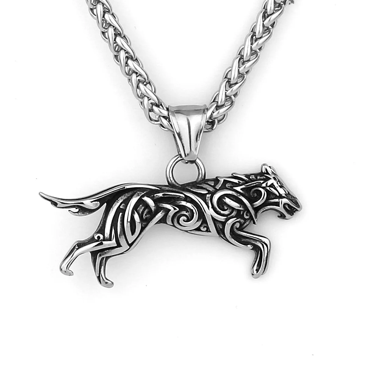 Viking Celtic Wolf Hip Hop Creative Pendant Men's Trend Ins Viking Pendant Necklace Jewelry
Viking Celtic Wolf Hip Hop Creative Pendant Men's Trend Ins Viking Pendant Necklace Jewelry