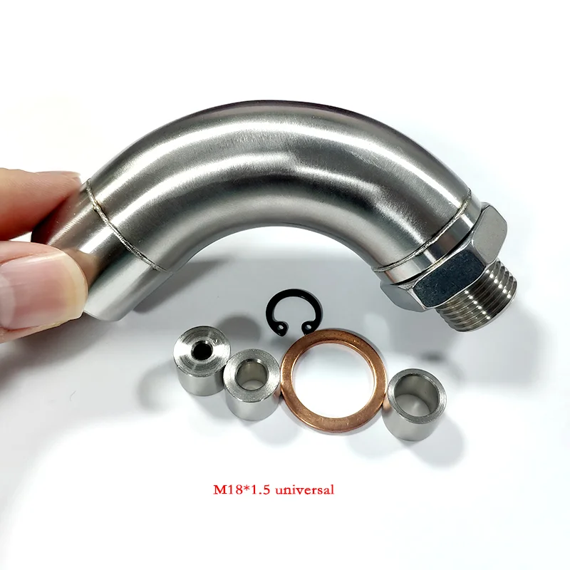 Universal J Style O2 Sensor Spacer M18X1.5 Rear Oxygen Sensor Restrictor Stainless Steel Car Exhaust Extension Adapter
Universal J Style O2 Sensor Spacer M18X1.5 Rear Oxygen Sensor Restrictor Stainless Steel Car Exhaust Extension Adapter