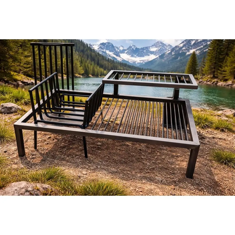 Premium Argentine BBQ Grill with Removable Grills and Brazier for Traditional Asado
Premium Argentine BBQ Grill with Removable Grills and Brazier for Traditional Asado