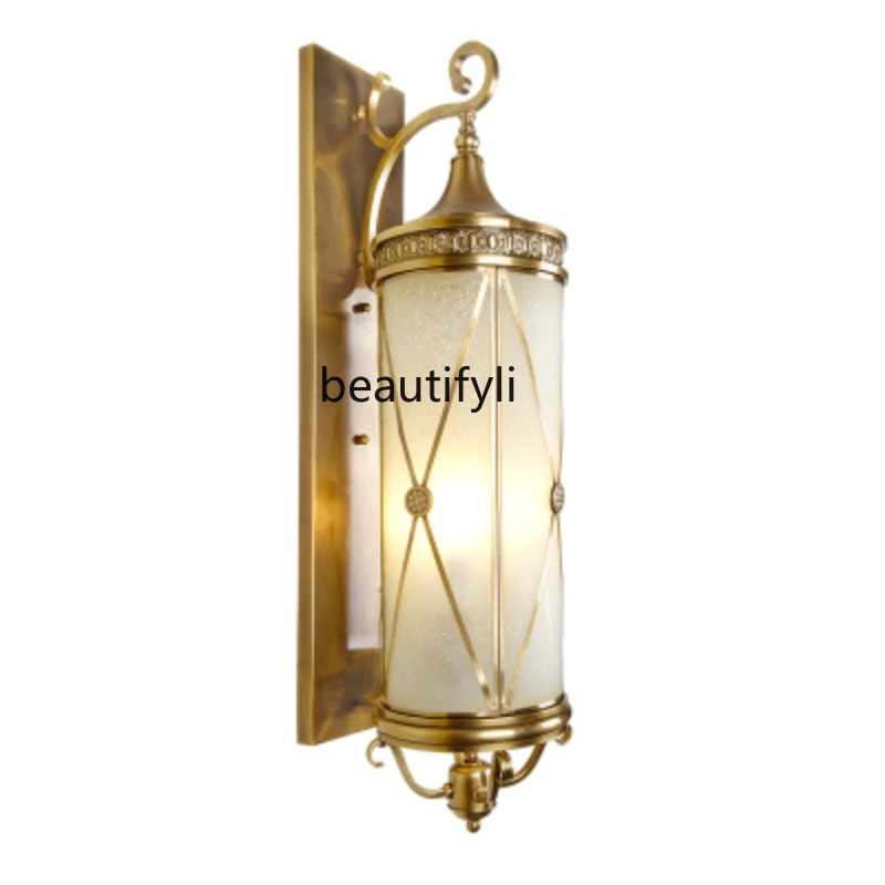 CXH Wall Lamp Copper Balcony Gate Lamp Outdoor Yard Lighting Waterproof Wall Lamp
CXH Wall Lamp Copper Balcony Gate Lamp Outdoor Yard Lighting Waterproof Wall Lamp