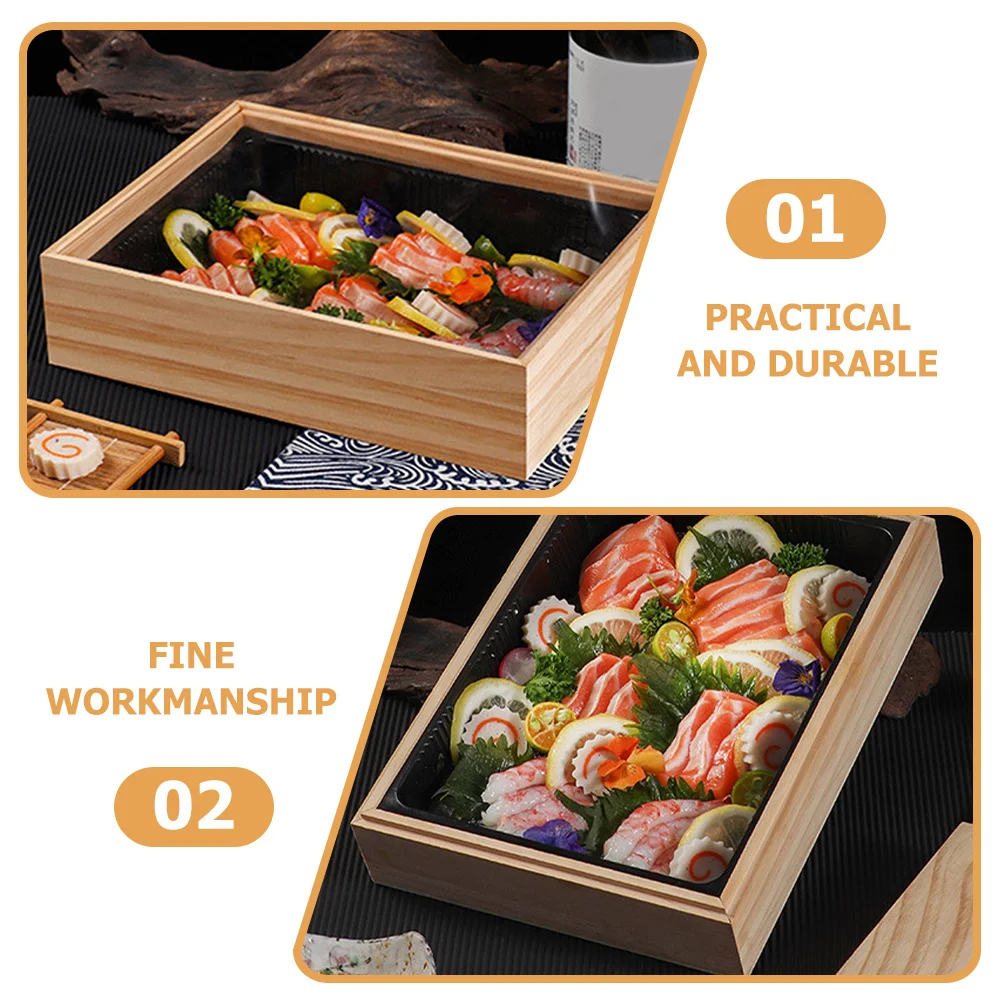 1Set Wooden Sushi Box Japanese Bento Containers Leakproof Lunch Storage Meal Container for Students Office Workers
1Set Wooden Sushi Box Japanese Bento Containers Leakproof Lunch Storage Meal Container for Students Office Workers