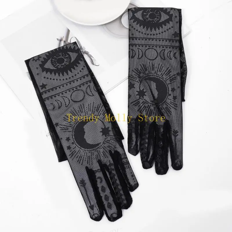 N5KB Women Gothic Pattern Full Finger Gloves Elastic Nightclub Party Sexy Lace Gloves
N5KB Women Gothic Pattern Full Finger Gloves Elastic Nightclub Party Sexy Lace Gloves