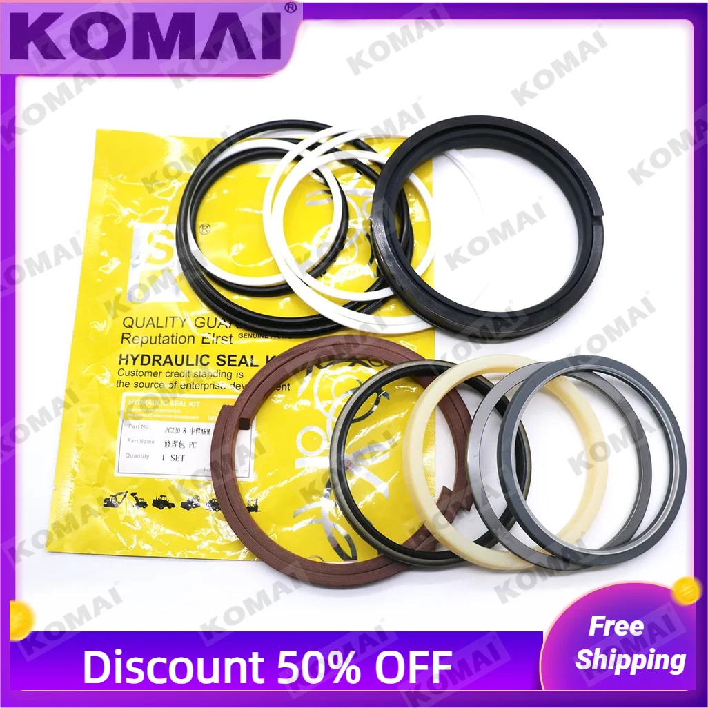 PC220-8 ARM Hydraulic Cylinder Repair Seal Kit 707-98-58240 Seal Kits for Komatsu PC220-8 PC220LC-8 Excavator Parts
PC220-8 ARM Hydraulic Cylinder Repair Seal Kit 707-98-58240 Seal Kits for Komatsu PC220-8 PC220LC-8 Excavator Parts
