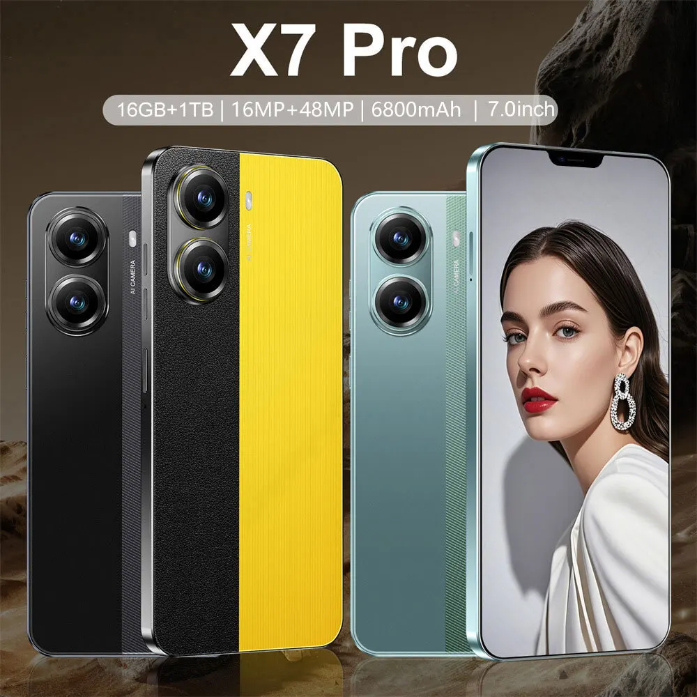 Новинка, хит продаж для X7 Pro, 7,0-дюймовая система Android, глобальное издание, оригинальная смарт-карта 5G с двумя SIM-картами, 16 ГБ + 1 ТБ, 6800 мАч, аккумулятор
Новинка, хит продаж для X7 Pro, 7,0-дюймовая система Android, глобальное издание, оригинальная смарт-карта 5G с двумя SIM-картами, 16 ГБ + 1 ТБ, 6800 мАч, аккумулятор