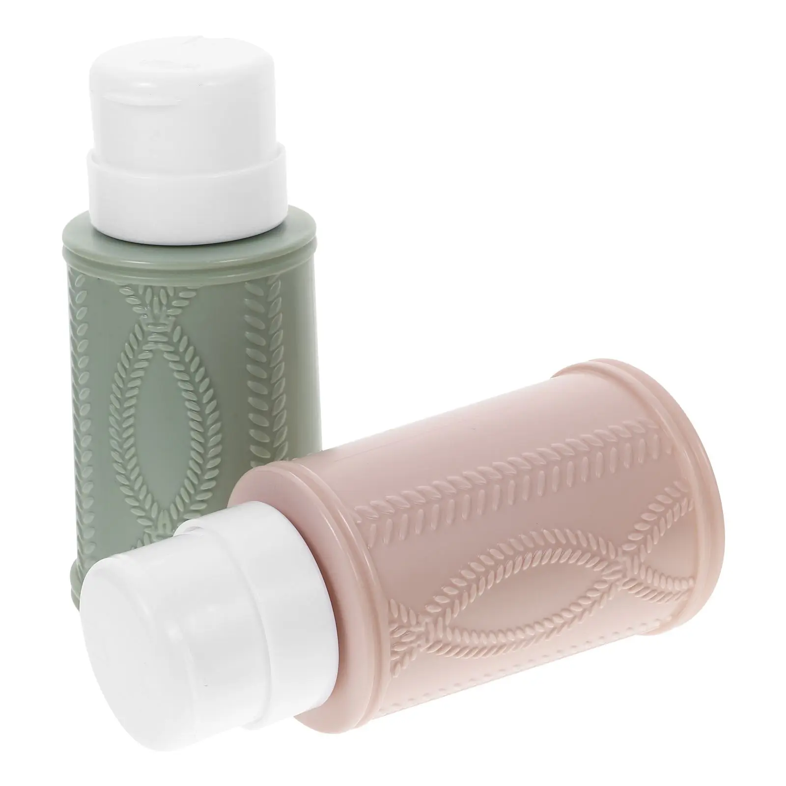 2 Pcs Nail Polish Remover Empty Bottles Leak Proof Portable Travel Press Liquid Dispensers Refillable Green Beige
2 Pcs Nail Polish Remover Empty Bottles Leak Proof Portable Travel Press Liquid Dispensers Refillable Green Beige
