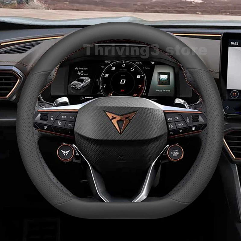 Leather Car Steering Wheel Cover For Cupra Formentor VZ 2019-2024 2025 Non-slip Auto interior Cupra Formentor 2024 Accessories
Leather Car Steering Wheel Cover For Cupra Formentor VZ 2019-2024 2025 Non-slip Auto interior Cupra Formentor 2024 Accessories