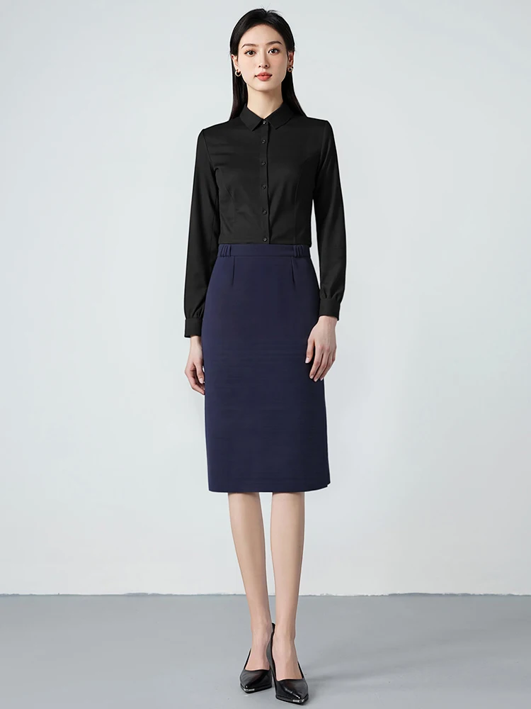 Business Style Mid-Length Straight Tube Skirt Elastic Waist Women's Dress City Commute Polyester Fiber Warmth with
Business Style Mid-Length Straight Tube Skirt Elastic Waist Women's Dress City Commute Polyester Fiber Warmth with