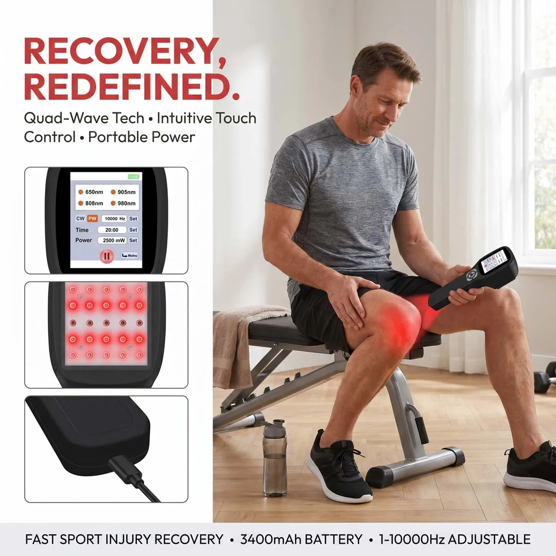 High Power Adjustable 2500mW 650nm 808nm 905nm 980nm Four Wavelength Laser Therapy Machine For Swelling Reduction Arthritis Sciatica Lymphatic Drainage Home Therapy
High Power Adjustable 2500mW 650nm 808nm 905nm 980nm Four Wavelength Laser Therapy Machine For Swelling Reduction Arthritis Sciatica Lymphatic Drainage Home Therapy