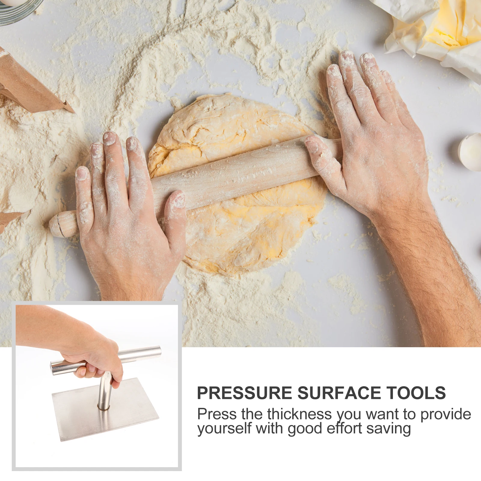 Stainless Steel Cake Presser Small Pastry Tool Easy Clean Kitchen Gadget Meat Pie Maker Baking Supplies Nougat Presser Dumpling
Stainless Steel Cake Presser Small Pastry Tool Easy Clean Kitchen Gadget Meat Pie Maker Baking Supplies Nougat Presser Dumpling