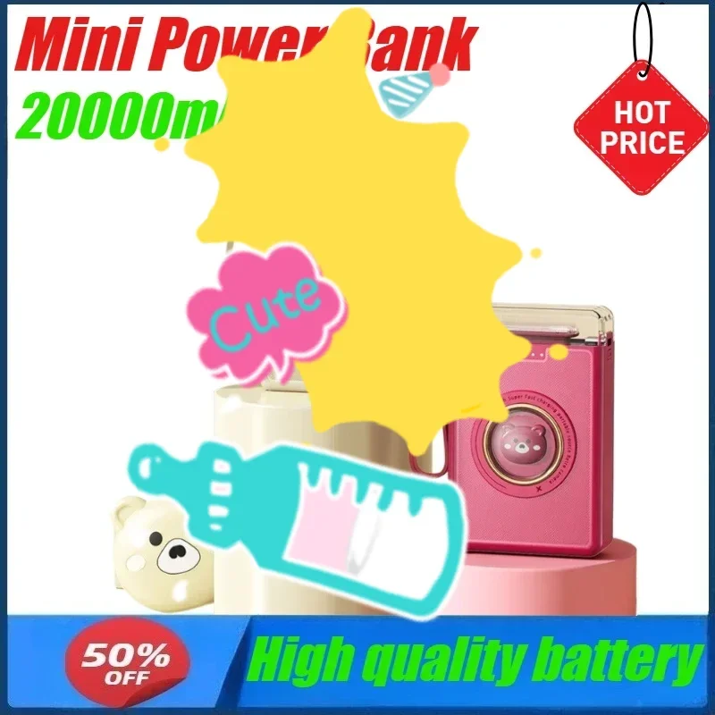 20000mAh Mini Power Bank Cute Pet Cartoon Portable Charger Powerbank Rechargeable Battery for IPhone16 Huawei Samsung Xiaomi
20000mAh Mini Power Bank Cute Pet Cartoon Portable Charger Powerbank Rechargeable Battery for IPhone16 Huawei Samsung Xiaomi