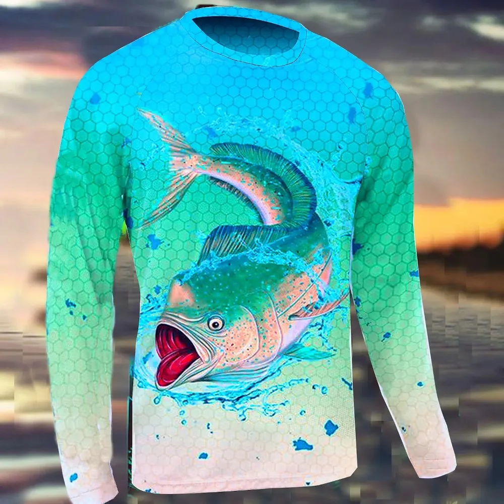 Men's Fishing Shirt Outdoor Long Sleeve UV Protection Breathable Quick Dry Lightweight Sweat Wicking Top Summer Spring Fishing
Men's Fishing Shirt Outdoor Long Sleeve UV Protection Breathable Quick Dry Lightweight Sweat Wicking Top Summer Spring Fishing