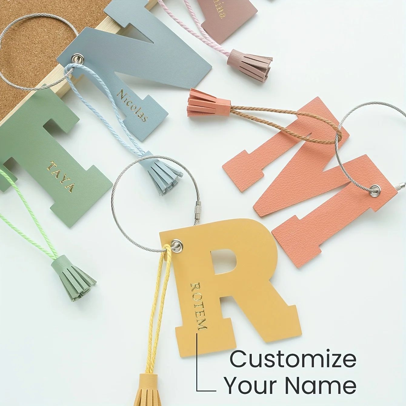 Customizable Initial Luggage Tag Pu Leather Letter Suitcase Tag with Custom Engraved Name Engraved Name Travel Gift for Friends
Customizable Initial Luggage Tag Pu Leather Letter Suitcase Tag with Custom Engraved Name Engraved Name Travel Gift for Friends