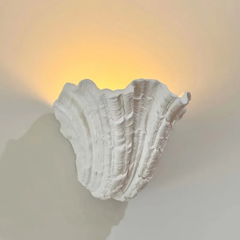 French medieval gypsum shell wall lamp Nordic designer American living room dining room wabi **** bedroom bedside aisle lamp
French medieval gypsum shell wall lamp Nordic designer American living room dining room wabi **** bedroom bedside aisle lamp