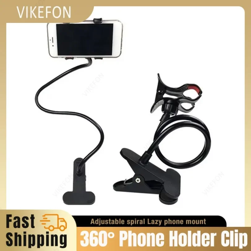 360° Rotation Adjustable Spiral Long Arm Phone Holder Clip Lazy Bedside Table Side Phone Stand for Live Record Cellphone Bracke
360° Rotation Adjustable Spiral Long Arm Phone Holder Clip Lazy Bedside Table Side Phone Stand for Live Record Cellphone Bracke